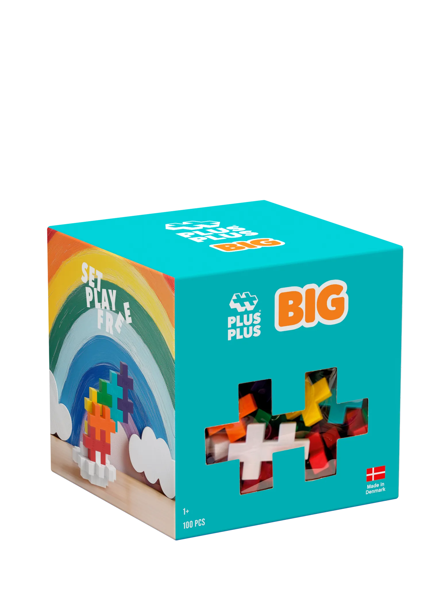 BIG Regnbågsfärgmix – 100 stk